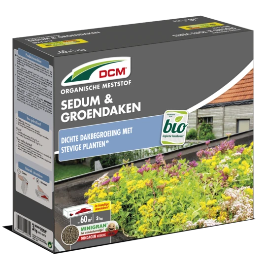DCM Meststof Sedum & Groendaken – 3KG/60m2 3 DCM Meststof Sedum & Groendaken – 3KG/60m2